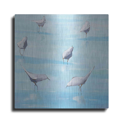 Luxe Metal Art 'By the Waters Edge' by Phyllis Adams, Metal Wall Art