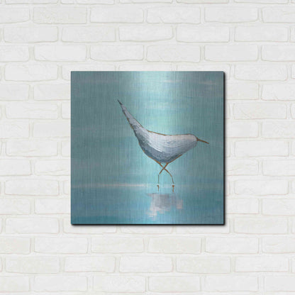Luxe Metal Art 'Egret I' by Phyllis Adams, Metal Wall Art,24x24