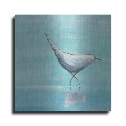 Luxe Metal Art 'Egret I' by Phyllis Adams, Metal Wall Art