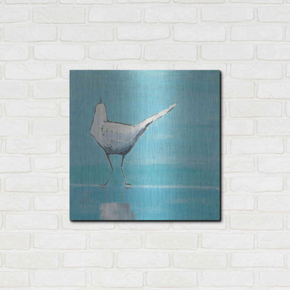 Luxe Metal Art 'Egret II' by Phyllis Adams, Metal Wall Art,24x24
