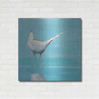 Luxe Metal Art 'Egret II' by Phyllis Adams, Metal Wall Art,36x36