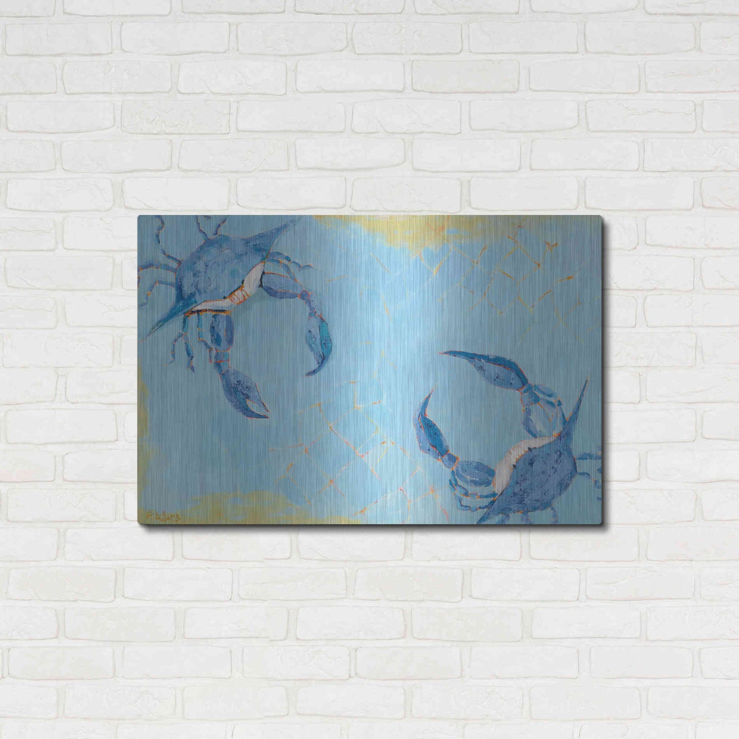 Luxe Metal Art 'The Stand Off' by Phyllis Adams, Metal Wall Art,36x24