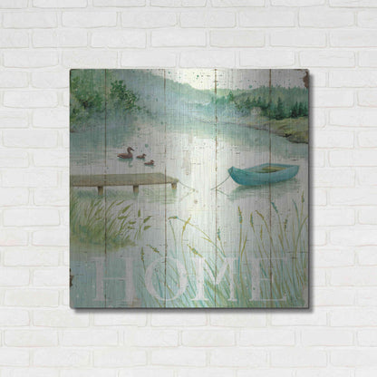 Luxe Metal Art 'Lakeside I' by Daphne Brissonet, Metal Wall Art,36x36