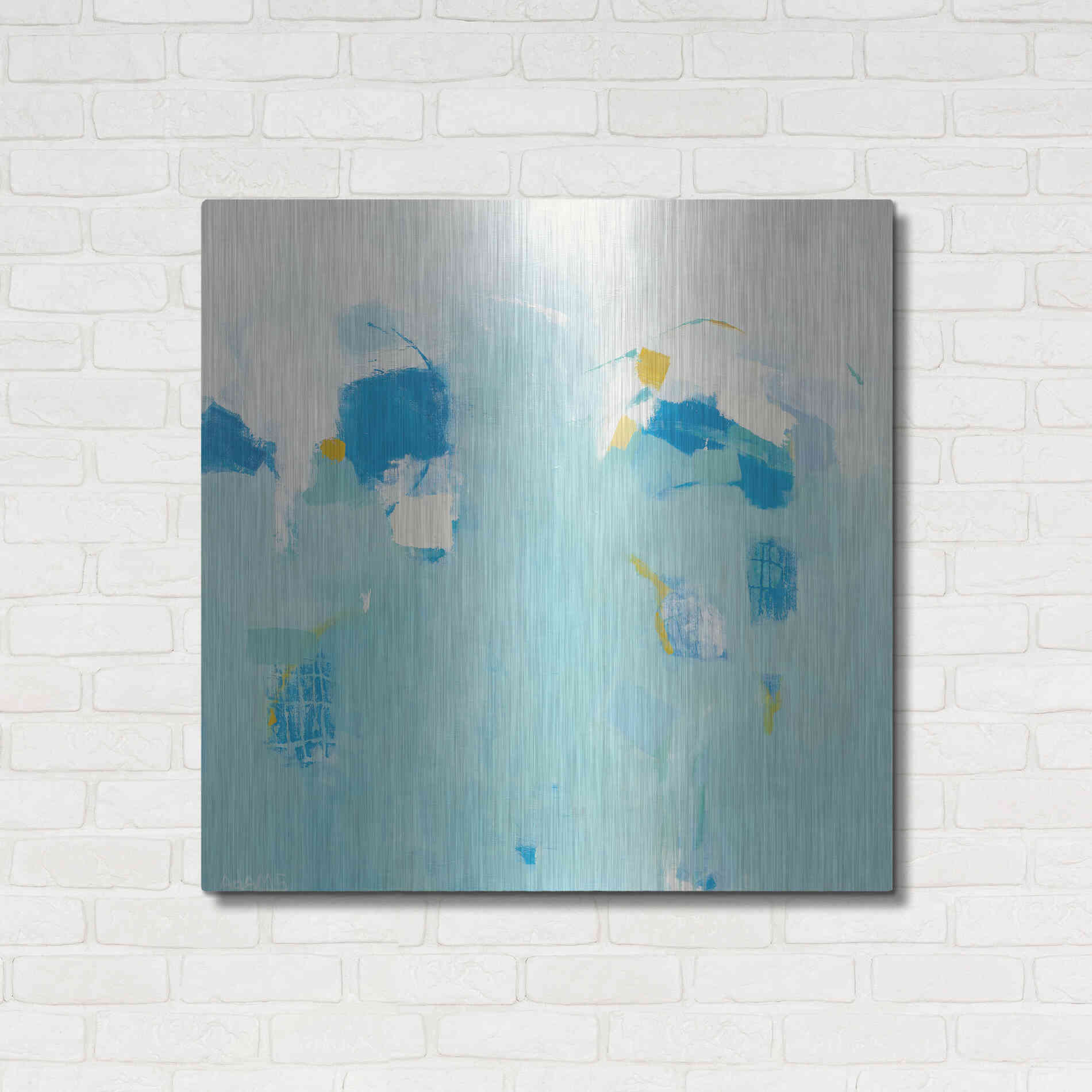 Luxe Metal Art 'Splash' by Phyllis Adams, Metal Wall Art,36x36