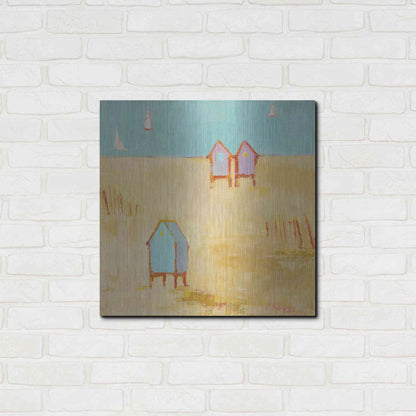 Luxe Metal Art 'Cabanas' by Phyllis Adams, Metal Wall Art,24x24