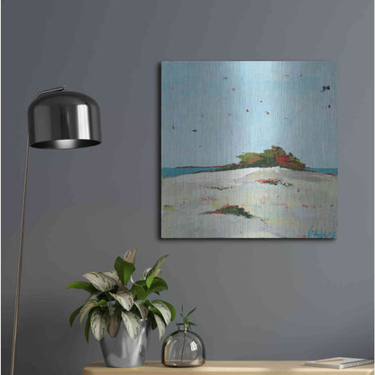 Luxe Metal Art 'Fall Dune' by Phyllis Adams, Metal Wall Art,24x24