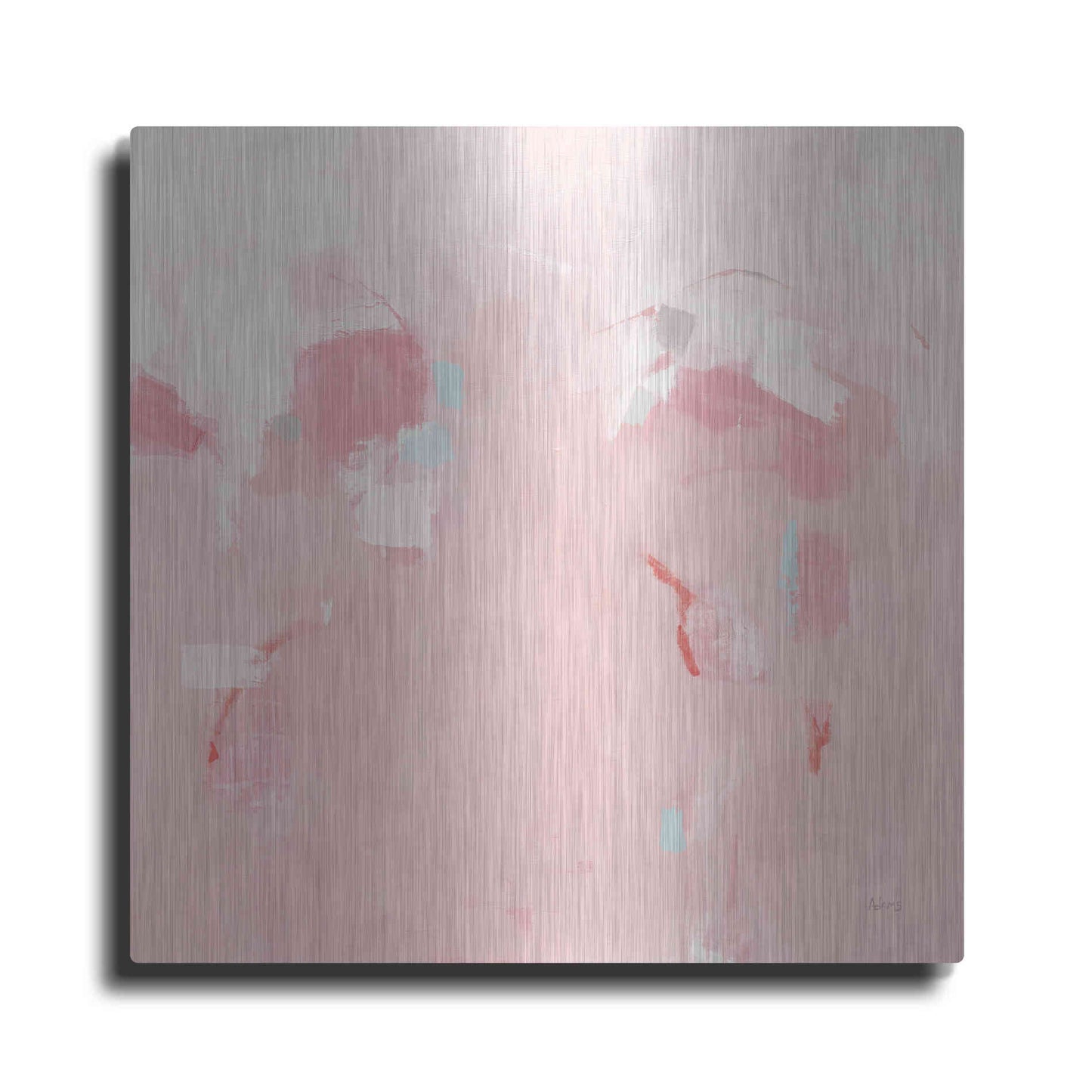 Luxe Metal Art 'Splash Pink' by Phyllis Adams, Metal Wall Art