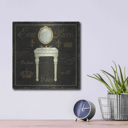 Luxe Metal Art 'Bain de Luxe IV' by Daphne Brissonet, Metal Wall Art,12x12