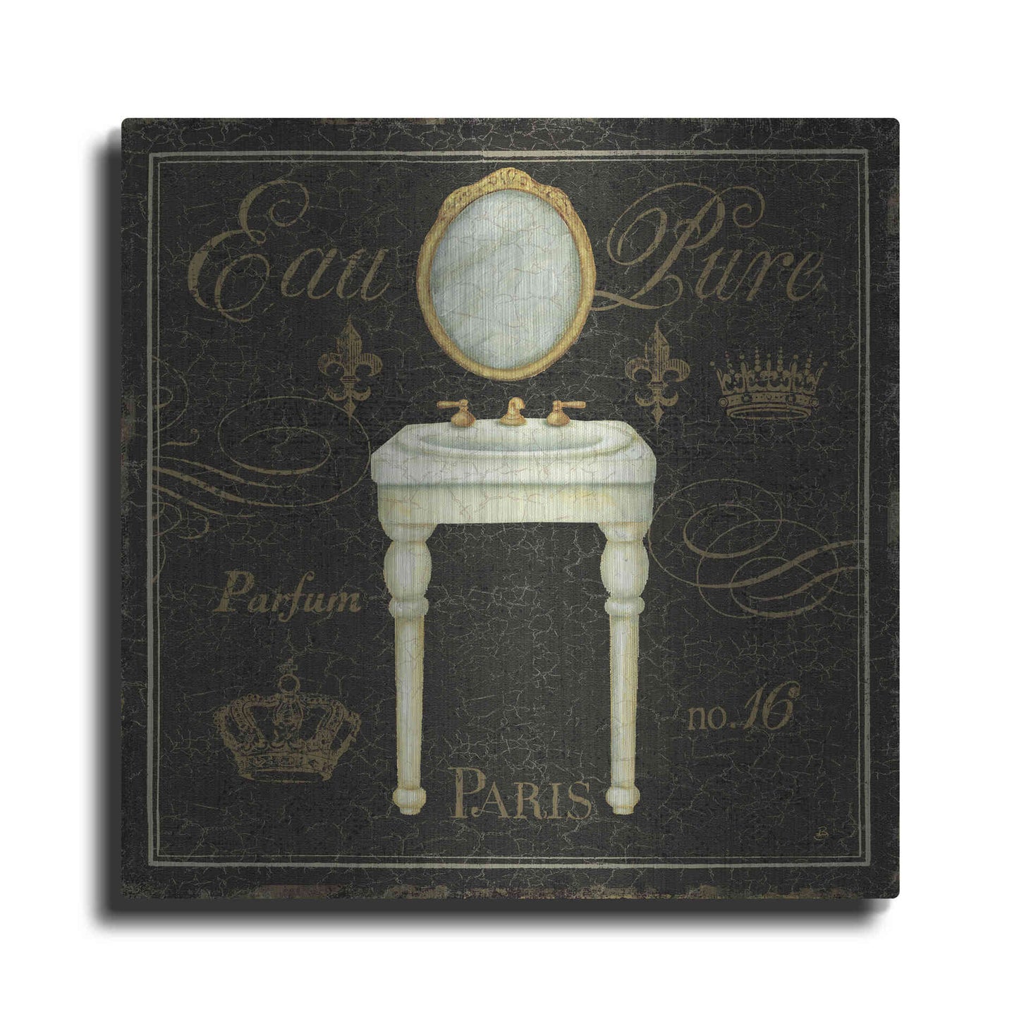 Luxe Metal Art 'Bain de Luxe IV' by Daphne Brissonet, Metal Wall Art