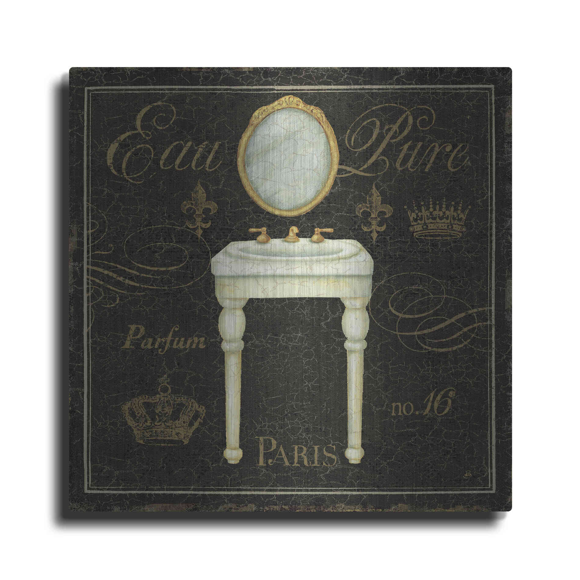 Luxe Metal Art 'Bain de Luxe IV' by Daphne Brissonet, Metal Wall Art