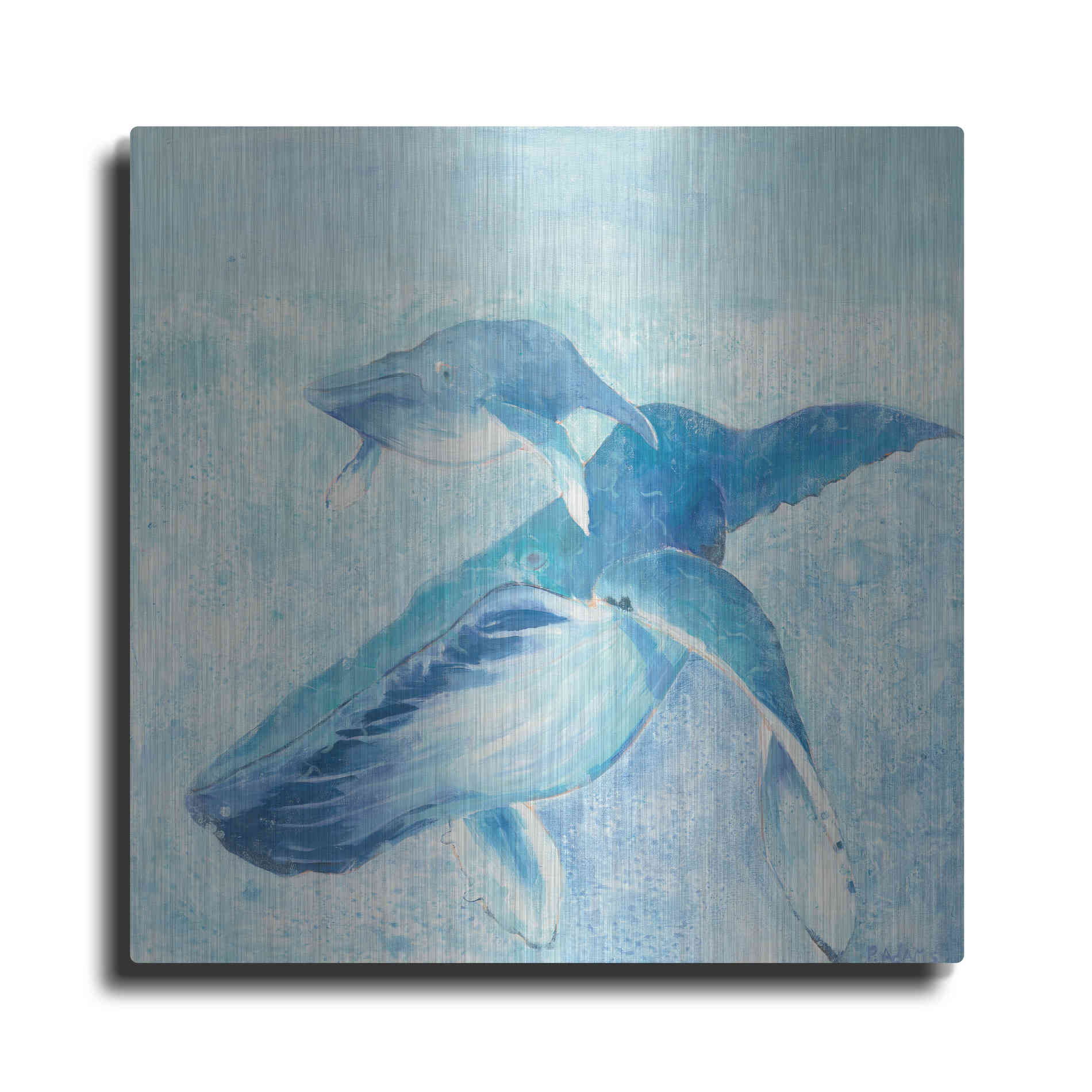 Luxe Metal Art 'Blue Mama' by Phyllis Adams, Metal Wall Art