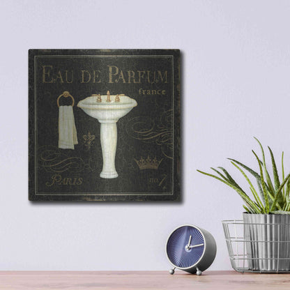 Luxe Metal Art 'Bain de Luxe III' by Daphne Brissonet, Metal Wall Art,12x12