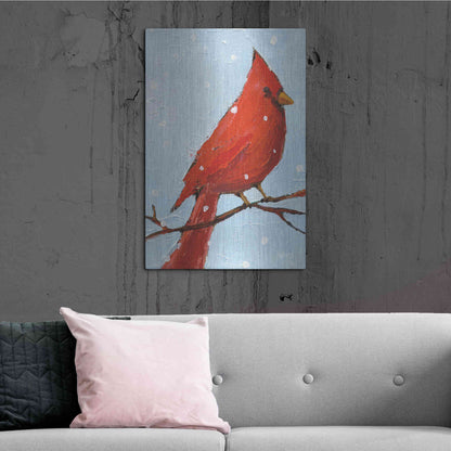 Luxe Metal Art 'Cardinal I' by Phyllis Adams, Metal Wall Art,24x36