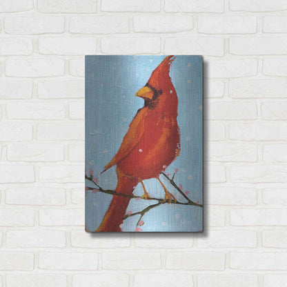 Luxe Metal Art 'Cardinal II' by Phyllis Adams, Metal Wall Art,16x24