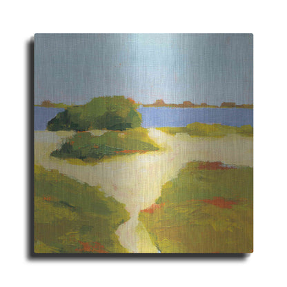 Luxe Metal Art 'Path to the Beach' by Phyllis Adams, Metal Wall Art
