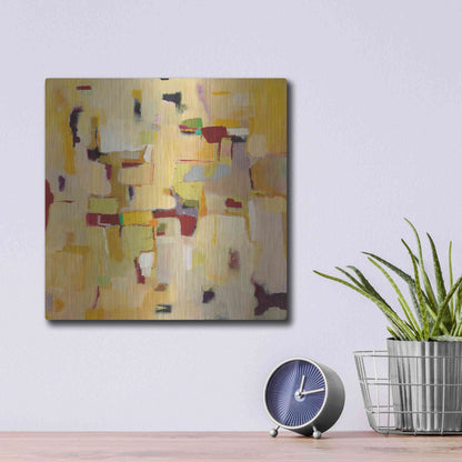 Luxe Metal Art 'Autumn Glow' by Phyllis Adams, Metal Wall Art,12x12