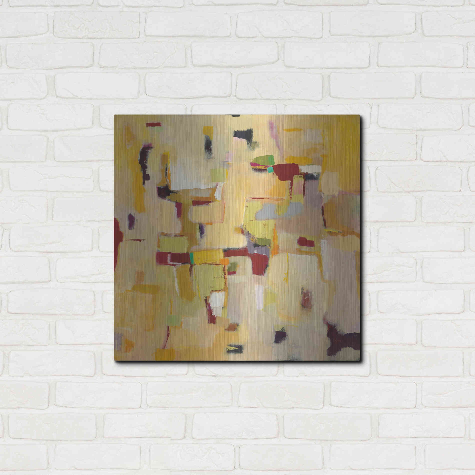 Luxe Metal Art 'Autumn Glow' by Phyllis Adams, Metal Wall Art,24x24