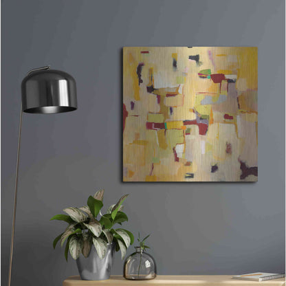 Luxe Metal Art 'Autumn Glow' by Phyllis Adams, Metal Wall Art,24x24