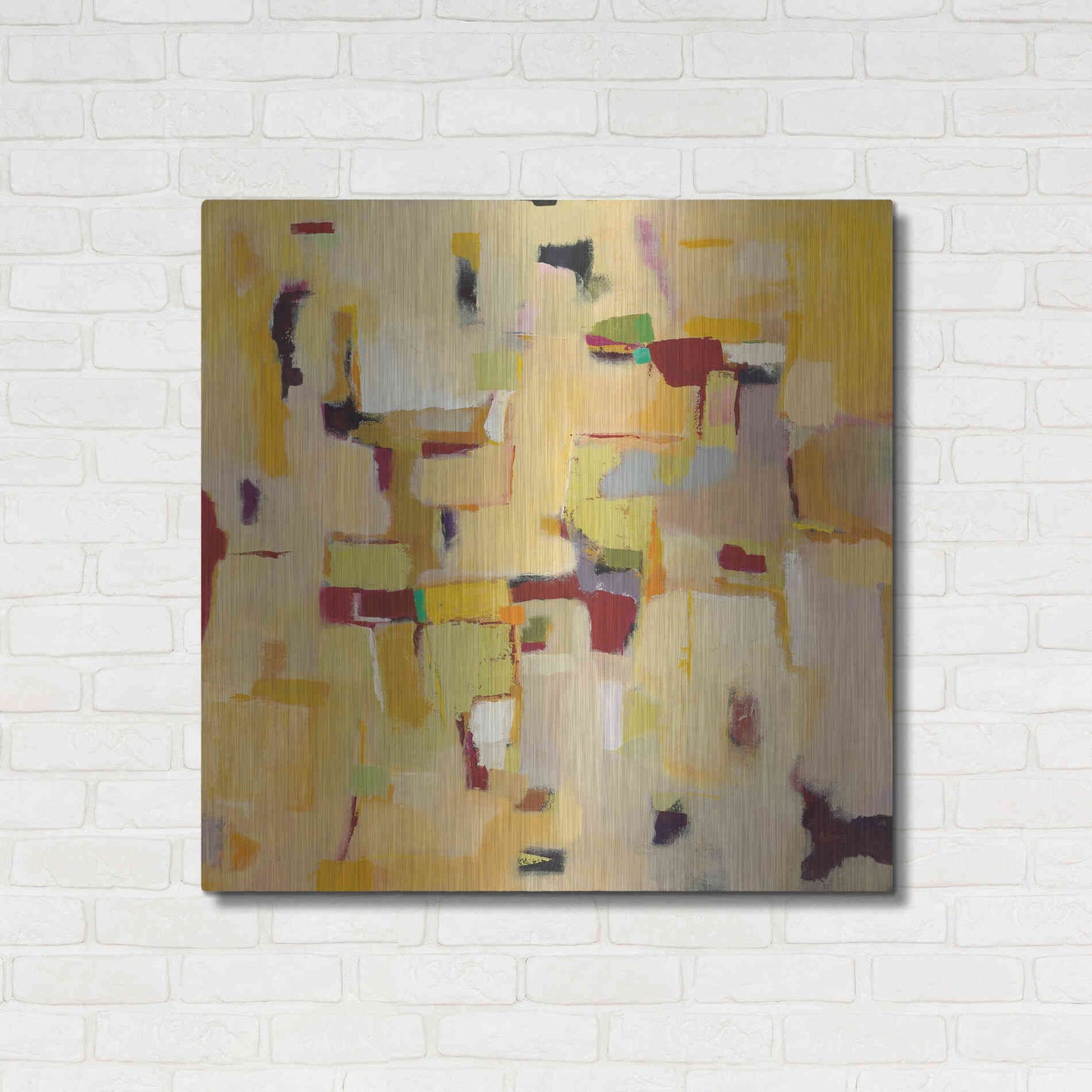 Luxe Metal Art 'Autumn Glow' by Phyllis Adams, Metal Wall Art,36x36