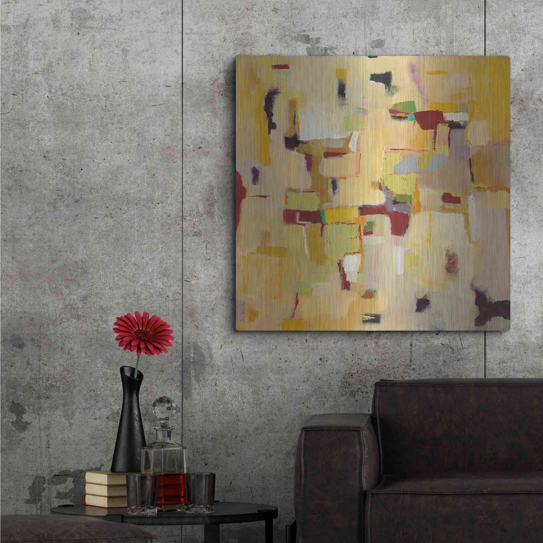 Luxe Metal Art 'Autumn Glow' by Phyllis Adams, Metal Wall Art,36x36