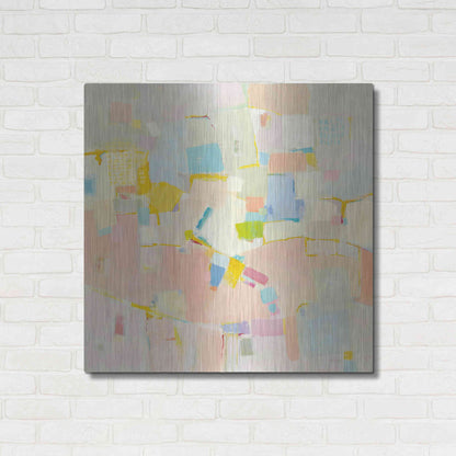 Luxe Metal Art 'Block Party' by Phyllis Adams, Metal Wall Art,36x36