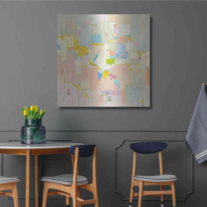 Luxe Metal Art 'Block Party' by Phyllis Adams, Metal Wall Art,36x36