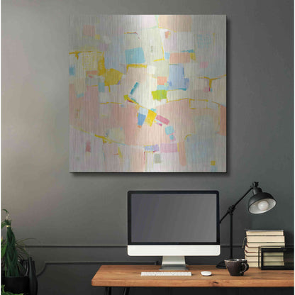 Luxe Metal Art 'Block Party' by Phyllis Adams, Metal Wall Art,36x36