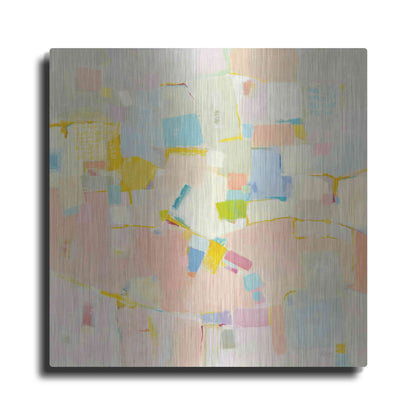 Luxe Metal Art 'Block Party' by Phyllis Adams, Metal Wall Art