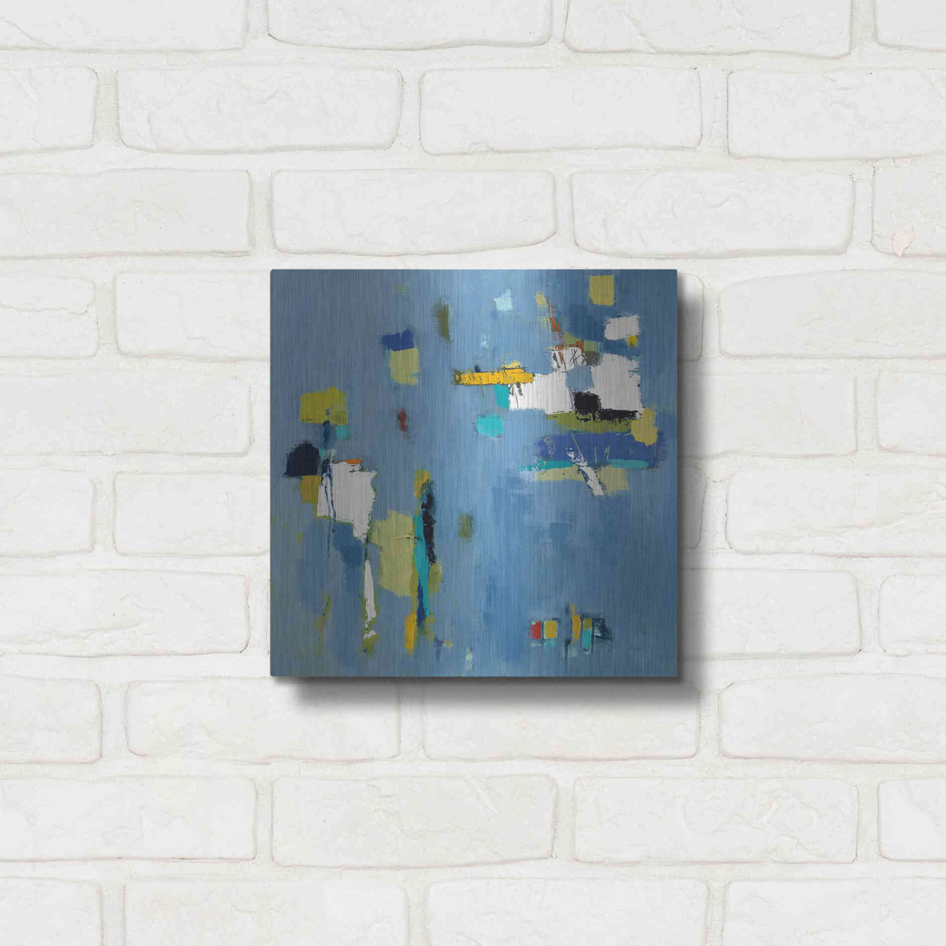 Luxe Metal Art 'Ice Breaker' by Phyllis Adams, Metal Wall Art,12x12