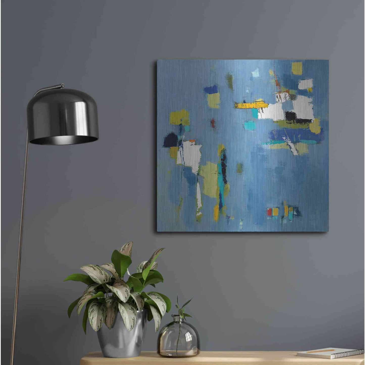 Luxe Metal Art 'Ice Breaker' by Phyllis Adams, Metal Wall Art,24x24