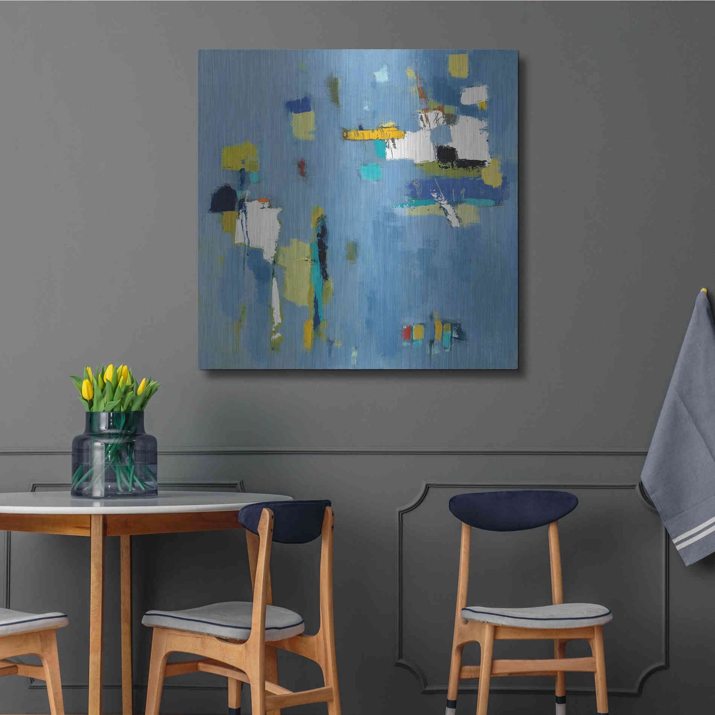 Luxe Metal Art 'Ice Breaker' by Phyllis Adams, Metal Wall Art,36x36