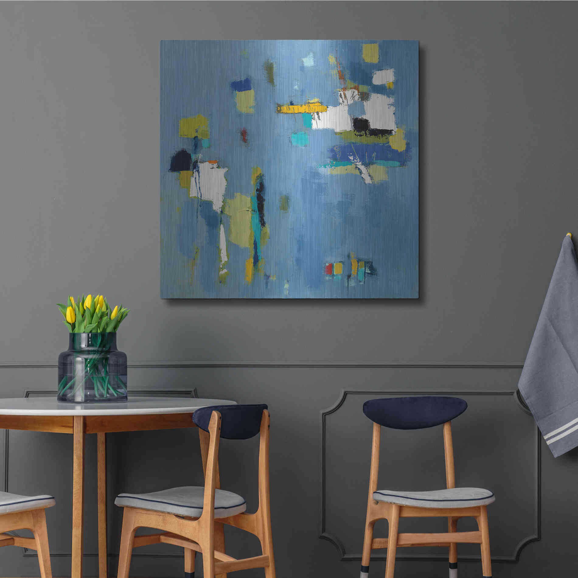 Luxe Metal Art 'Ice Breaker' by Phyllis Adams, Metal Wall Art,36x36