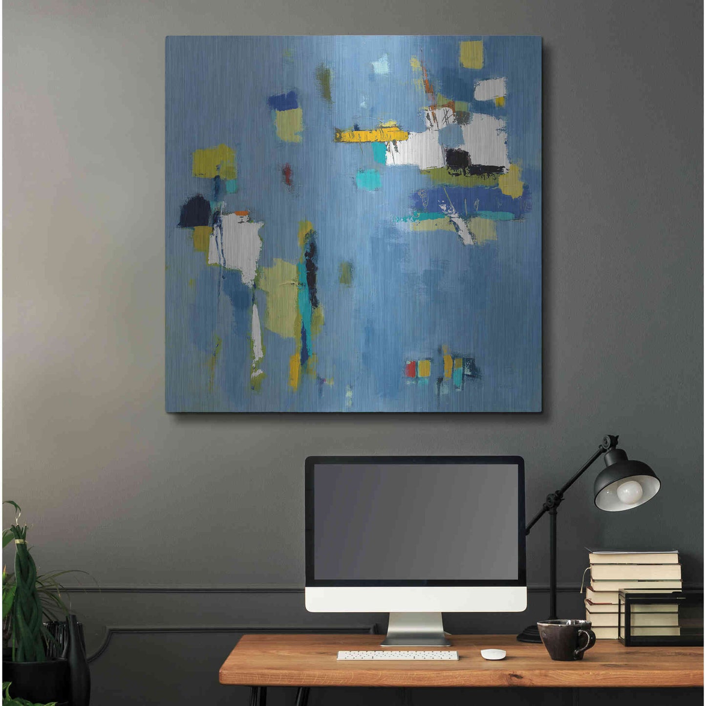 Luxe Metal Art 'Ice Breaker' by Phyllis Adams, Metal Wall Art,36x36