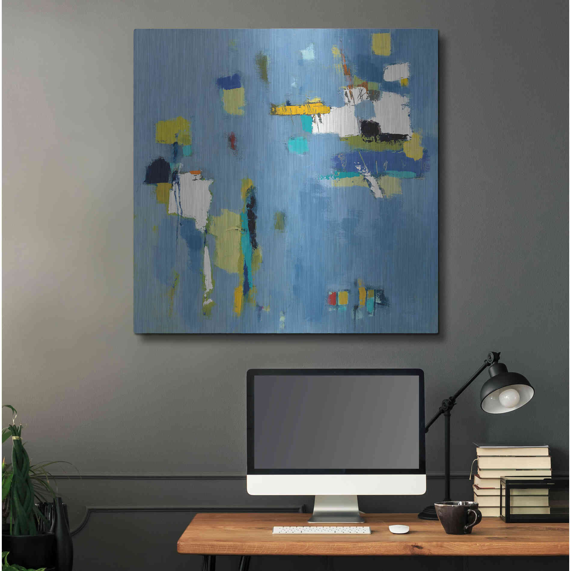 Luxe Metal Art 'Ice Breaker' by Phyllis Adams, Metal Wall Art,36x36