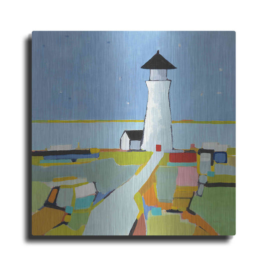 Luxe Metal Art 'To the Lighthouse' by Phyllis Adams, Metal Wall Art