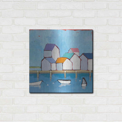 Luxe Metal Art 'The Wharf' by Phyllis Adams, Metal Wall Art,24x24