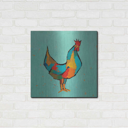 Luxe Metal Art 'The Strutter' by Phyllis Adams, Metal Wall Art,24x24