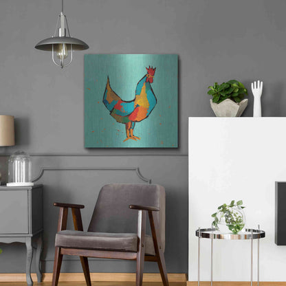 Luxe Metal Art 'The Strutter' by Phyllis Adams, Metal Wall Art,24x24