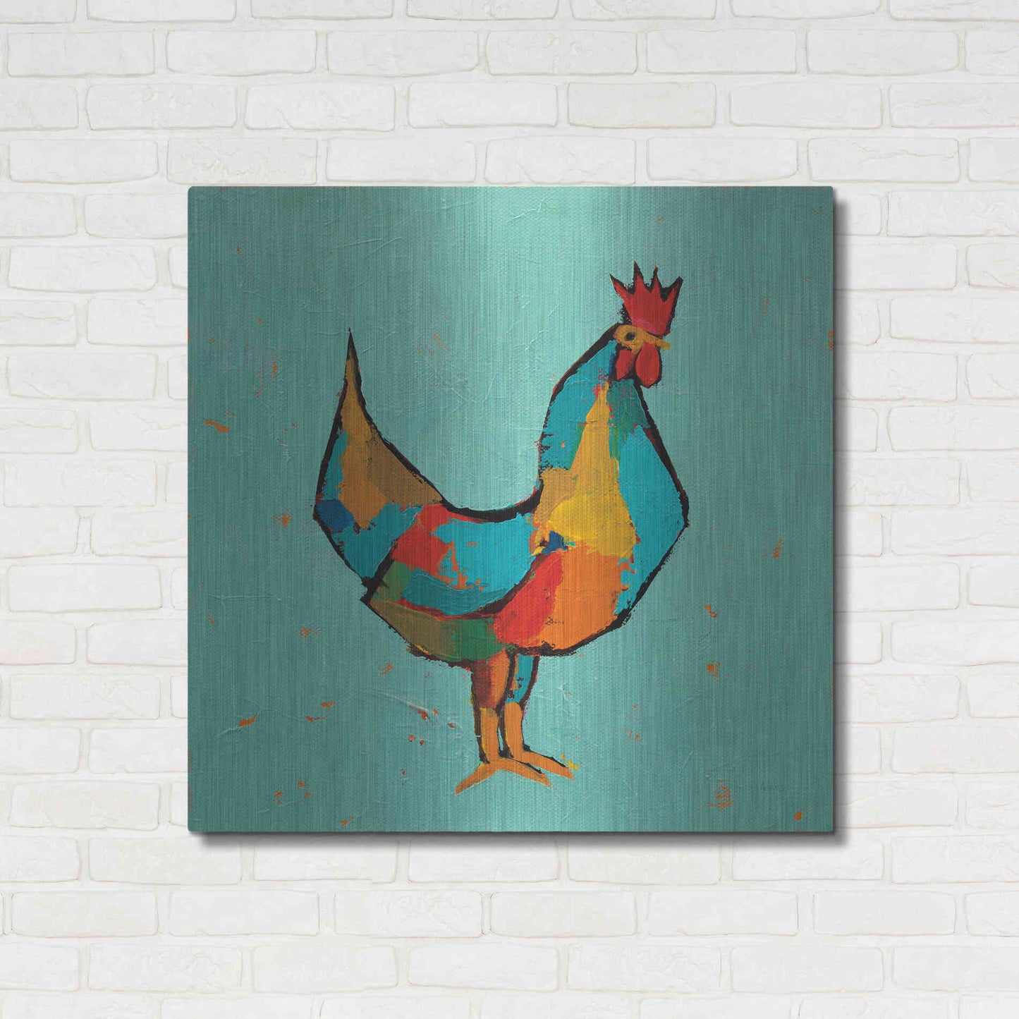 Luxe Metal Art 'The Strutter' by Phyllis Adams, Metal Wall Art,36x36