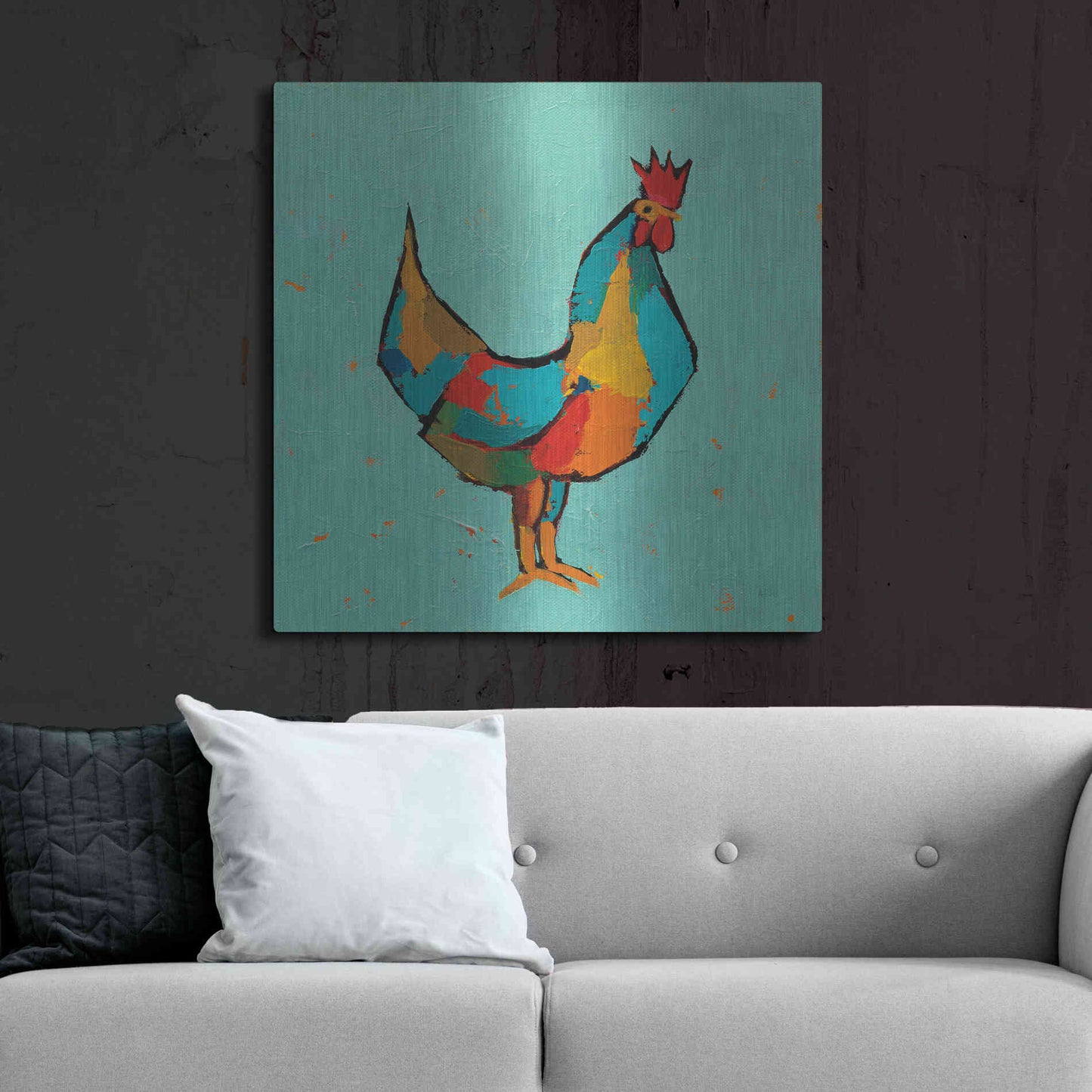 Luxe Metal Art 'The Strutter' by Phyllis Adams, Metal Wall Art,36x36