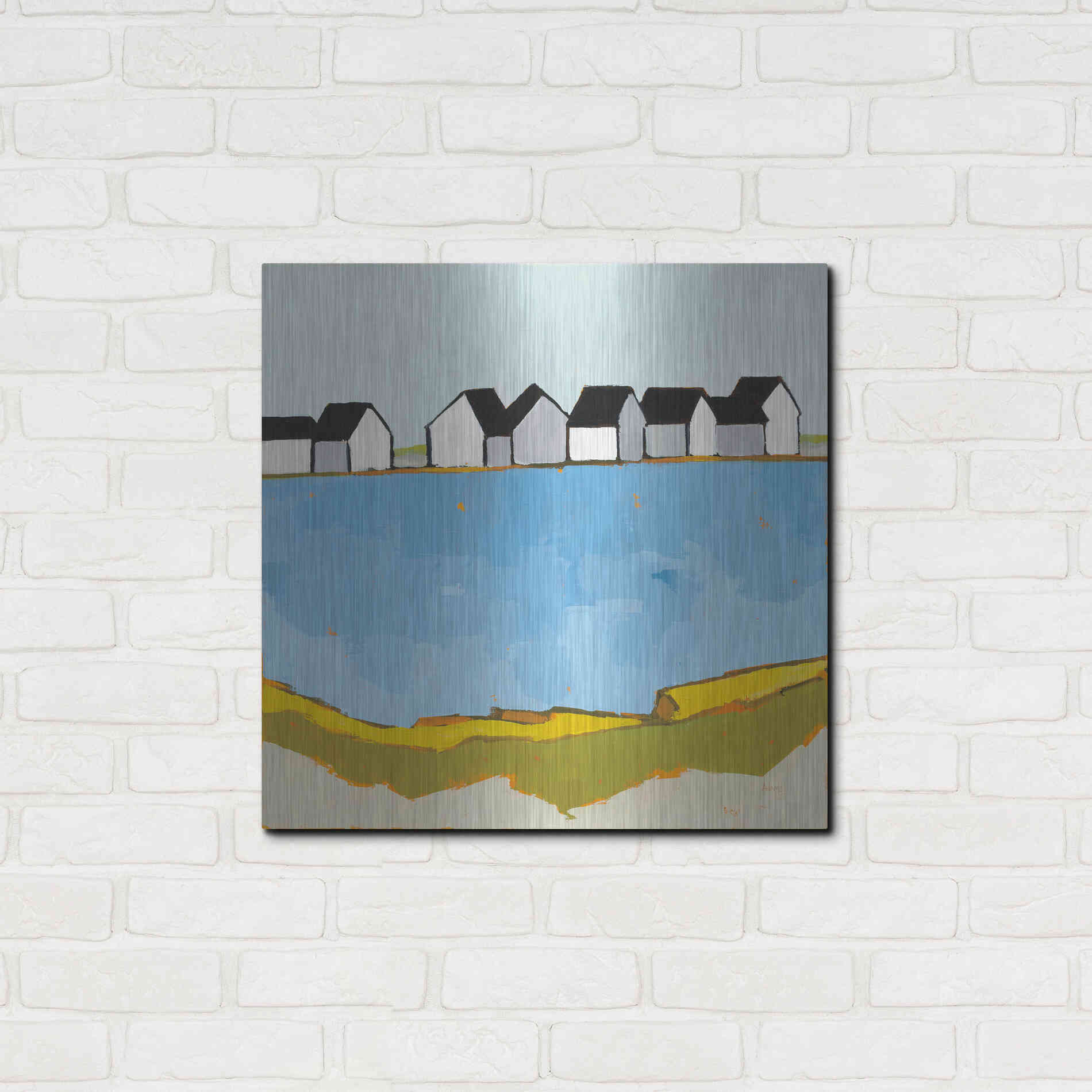 Luxe Metal Art 'A Summer's Day' by Phyllis Adams, Metal Wall Art,24x24