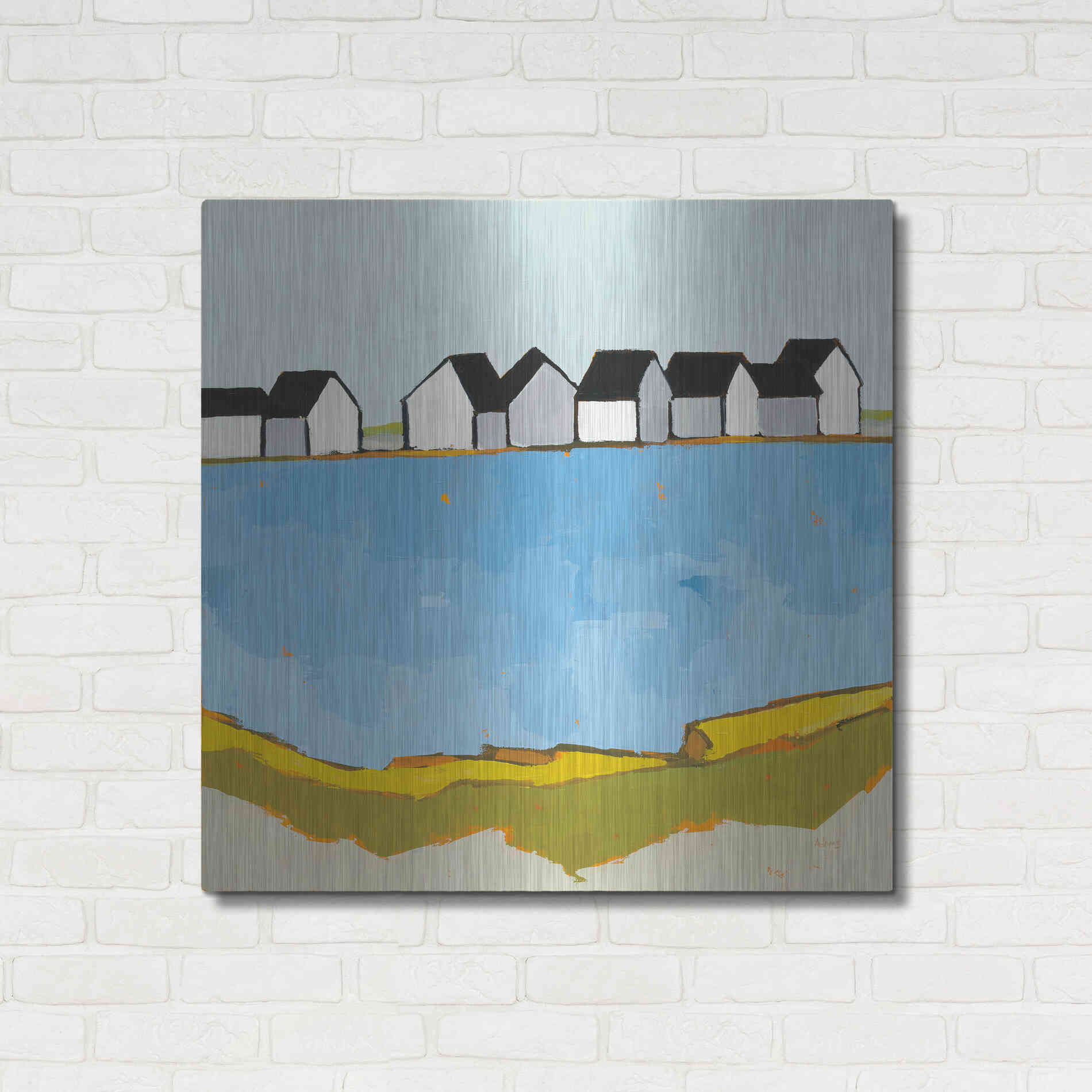 Luxe Metal Art 'A Summer's Day' by Phyllis Adams, Metal Wall Art,36x36