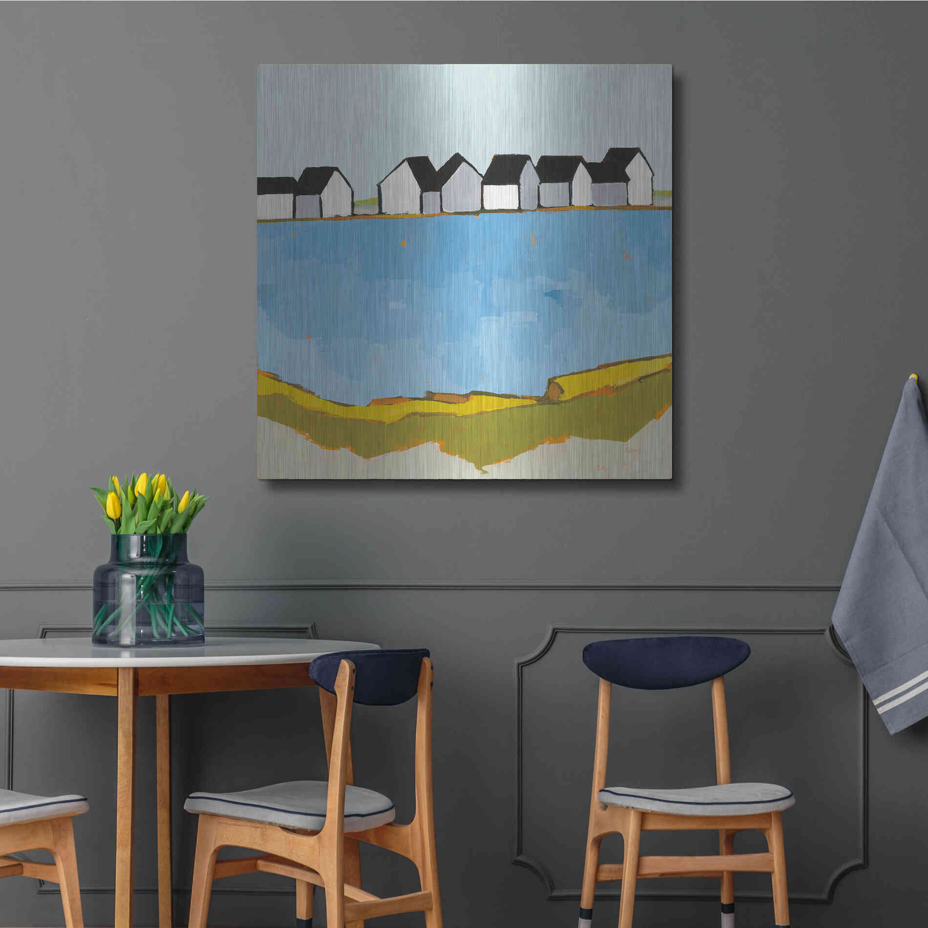 Luxe Metal Art 'A Summer's Day' by Phyllis Adams, Metal Wall Art,36x36