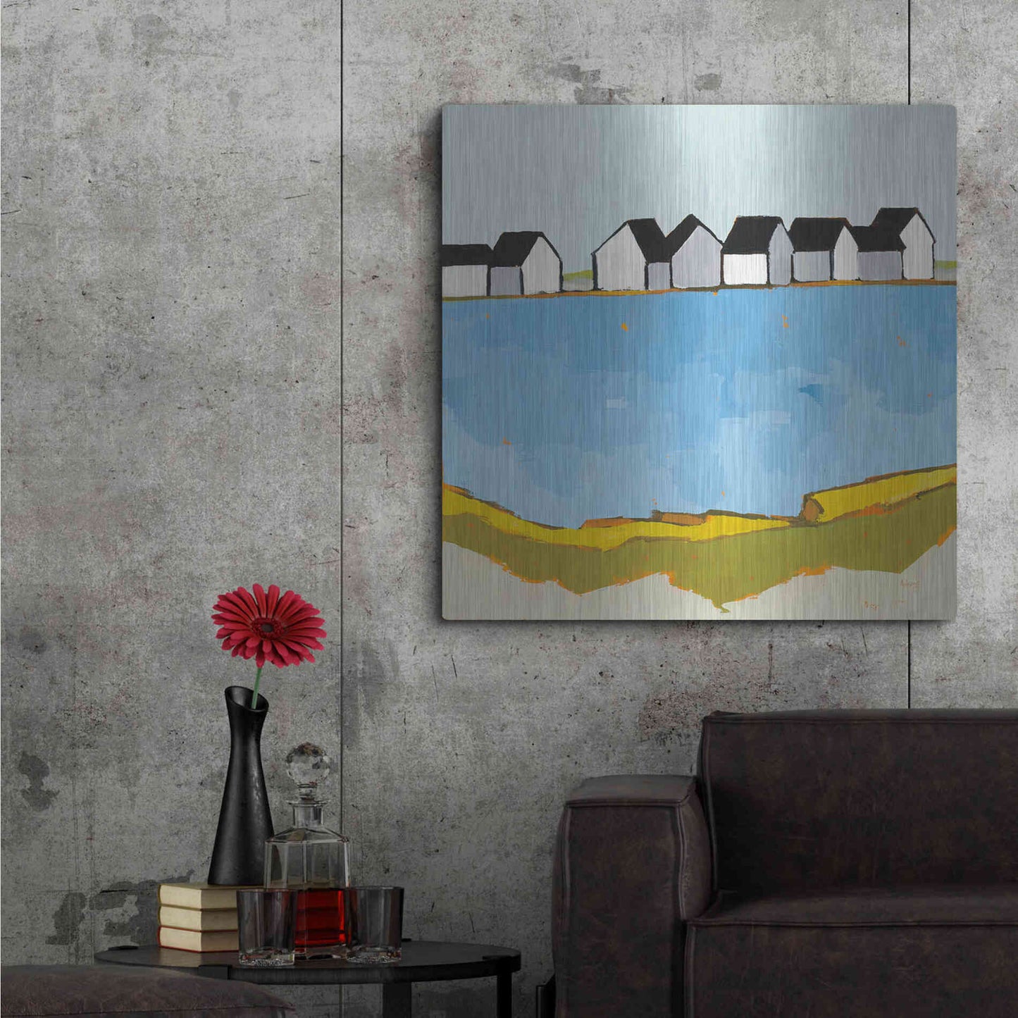 Luxe Metal Art 'A Summer's Day' by Phyllis Adams, Metal Wall Art,36x36