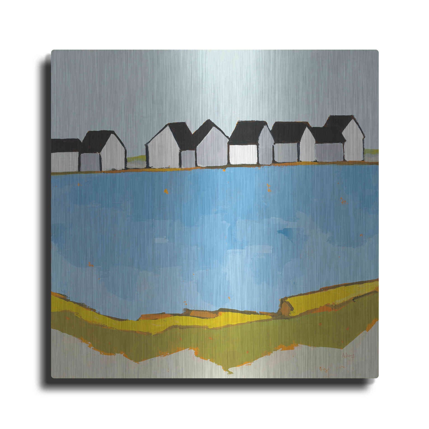 Luxe Metal Art 'A Summer's Day' by Phyllis Adams, Metal Wall Art