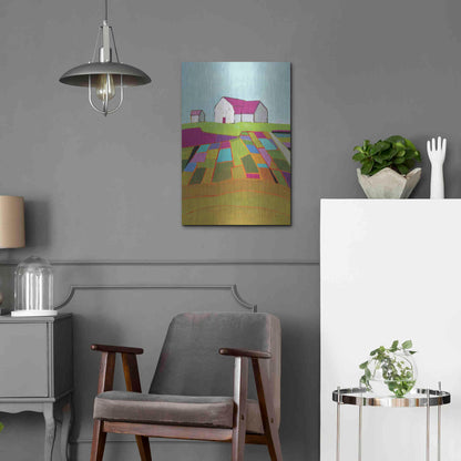 Luxe Metal Art 'Field of Dreams' by Phyllis Adams, Metal Wall Art,16x24