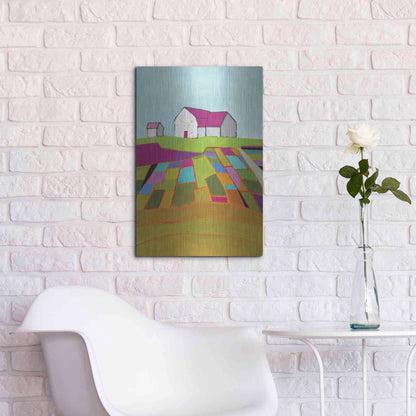 Luxe Metal Art 'Field of Dreams' by Phyllis Adams, Metal Wall Art,16x24