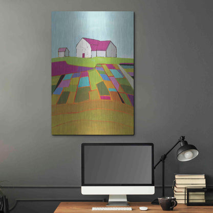 Luxe Metal Art 'Field of Dreams' by Phyllis Adams, Metal Wall Art,24x36