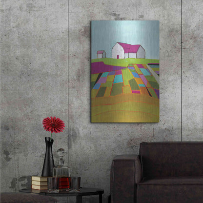 Luxe Metal Art 'Field of Dreams' by Phyllis Adams, Metal Wall Art,24x36