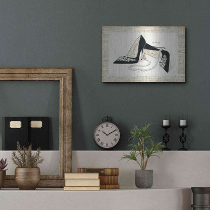 Luxe Metal Art 'From Emilys Closet IV' by Emily Adams, Metal Wall Art,16x12